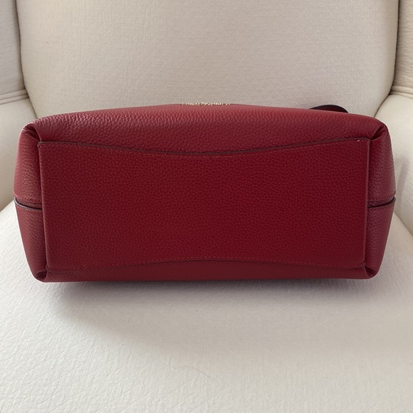 Kate Spade ♠️ New York Zippy Pebbled Leather Shoulder Bag, Red Curran K8140, NWT - Picture 8 of 16